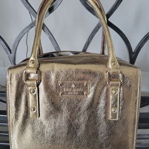 Kate Spade metallic gold tote